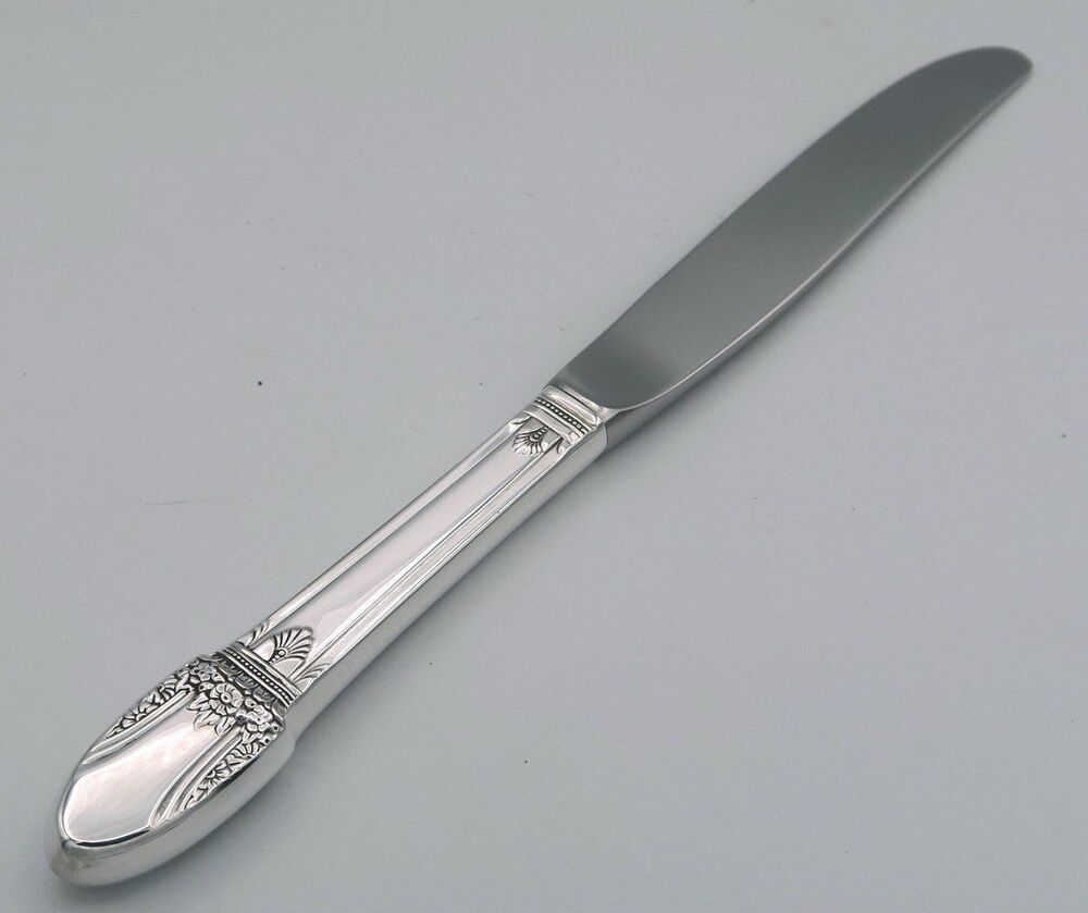 First Love 1847 Rogers Bros Silver Plated Stainless Modern Hollow Dinner Knife